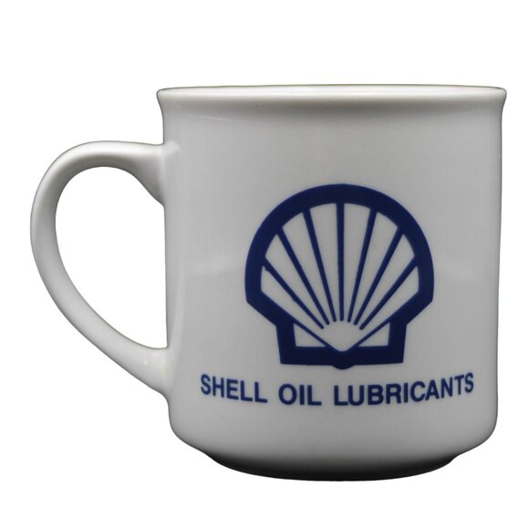 Shell Oil Lubricants Empire Oil 12oz Coffee Mug Advertising Gas Fuel Petrol - Picture 1 of 6